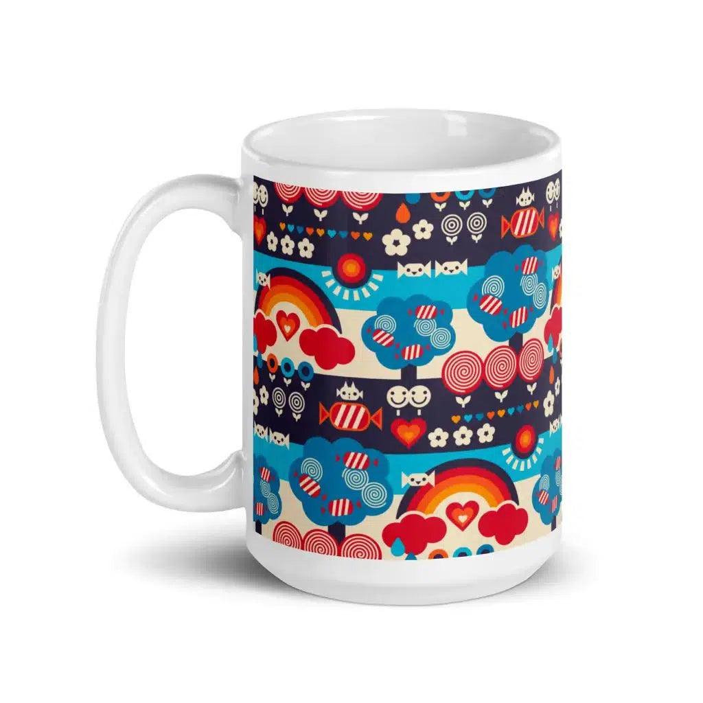 SWEET DAYS blue - Ceramic Mug - SHALMIAK