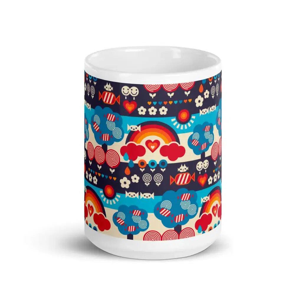 SWEET DAYS blue - Ceramic Mug - SHALMIAK