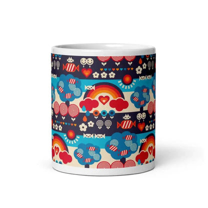 SWEET DAYS blue - Ceramic Mug - SHALMIAK