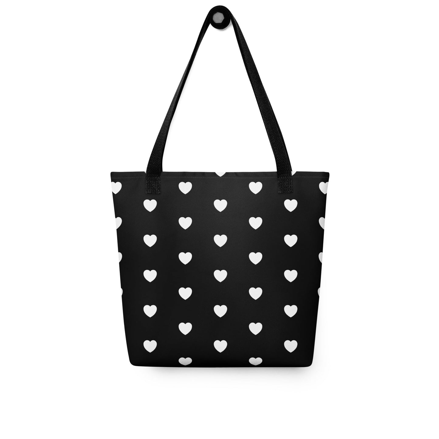 TOTE BAG - HERTTAHOUND HEARTS bw - SHALMIAK