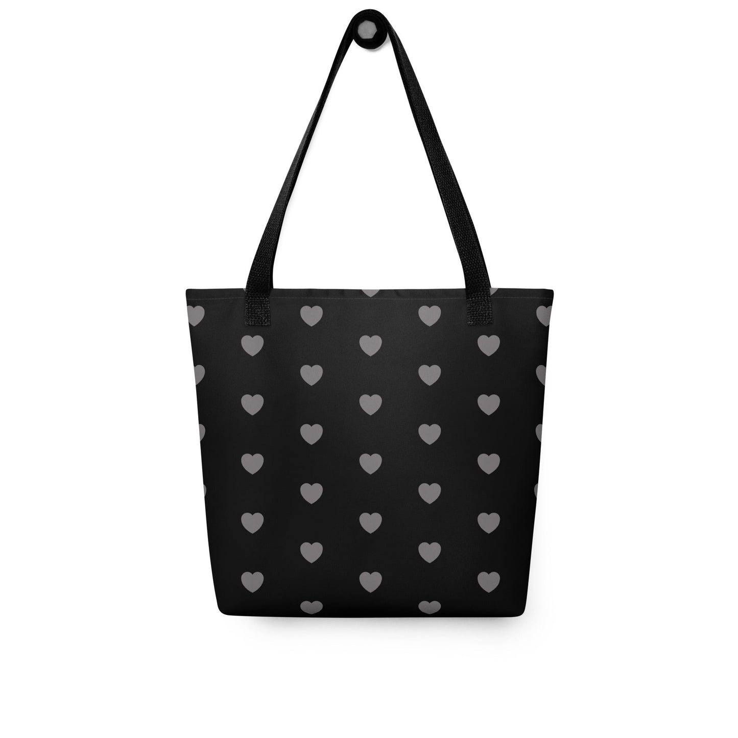 TOTE BAG - HERTTAHOUND HEARTS grey - SHALMIAK