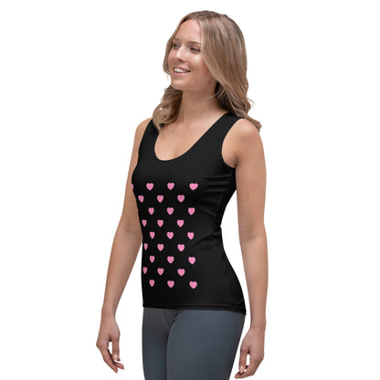 Tank Top - HERTTAHOUND HEARTS pink - SHALMIAK