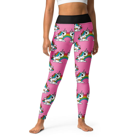 UNIQUE pink -2- Yoga Leggings - SHALMIAK