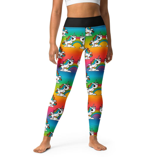 UNIQUE rainbow -2- Yoga Leggings - SHALMIAK