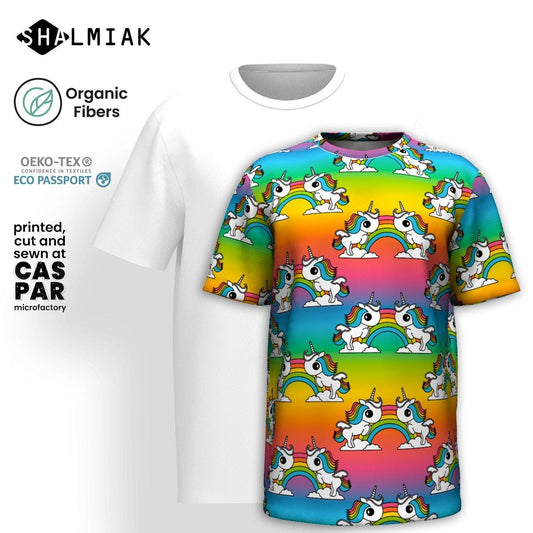 UNIQUE rainbow - T-shirt  (organic cotton) - SHALMIAK