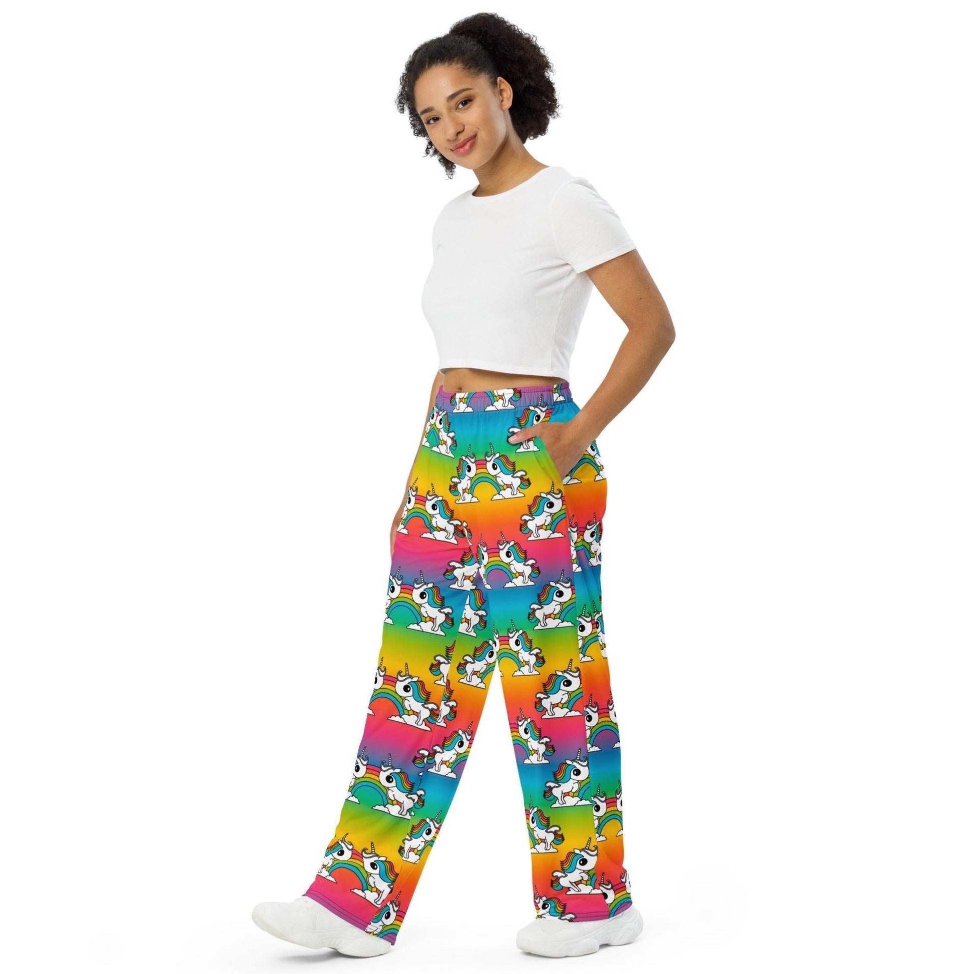 UNIQUE rainbow - Unisex wide-leg pants - SHALMIAK