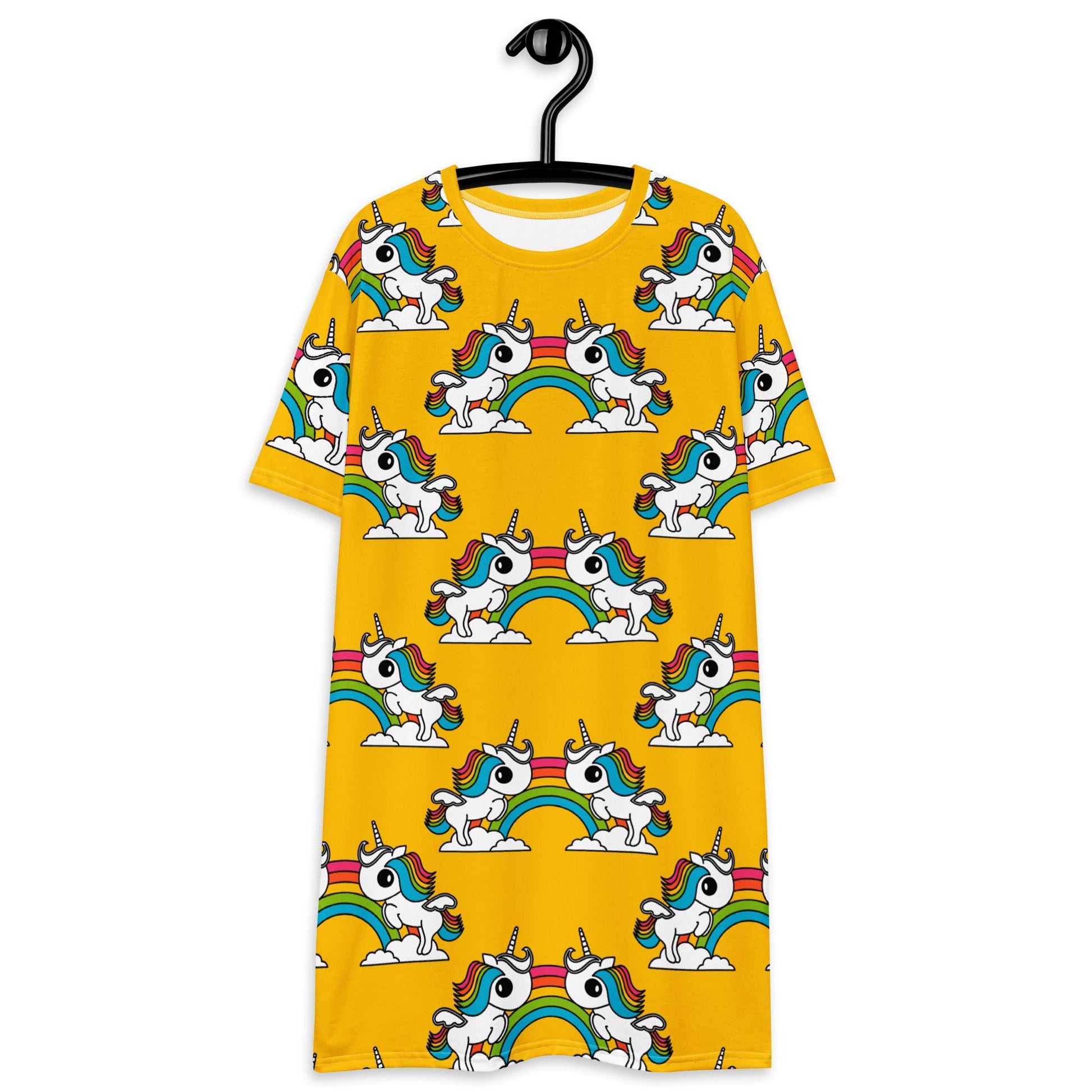 UNIQUE yellow - T-shirt dress - SHALMIAK