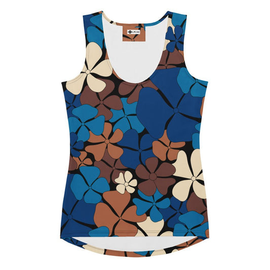 ADELIE blue brown - Tank Top - SHALMIAK