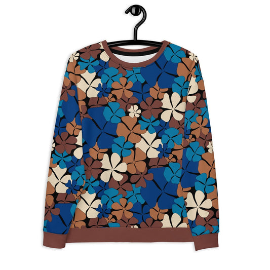 ADELIE blue brown - Unisex Sweatshirt (recycled) - SHALMIAK