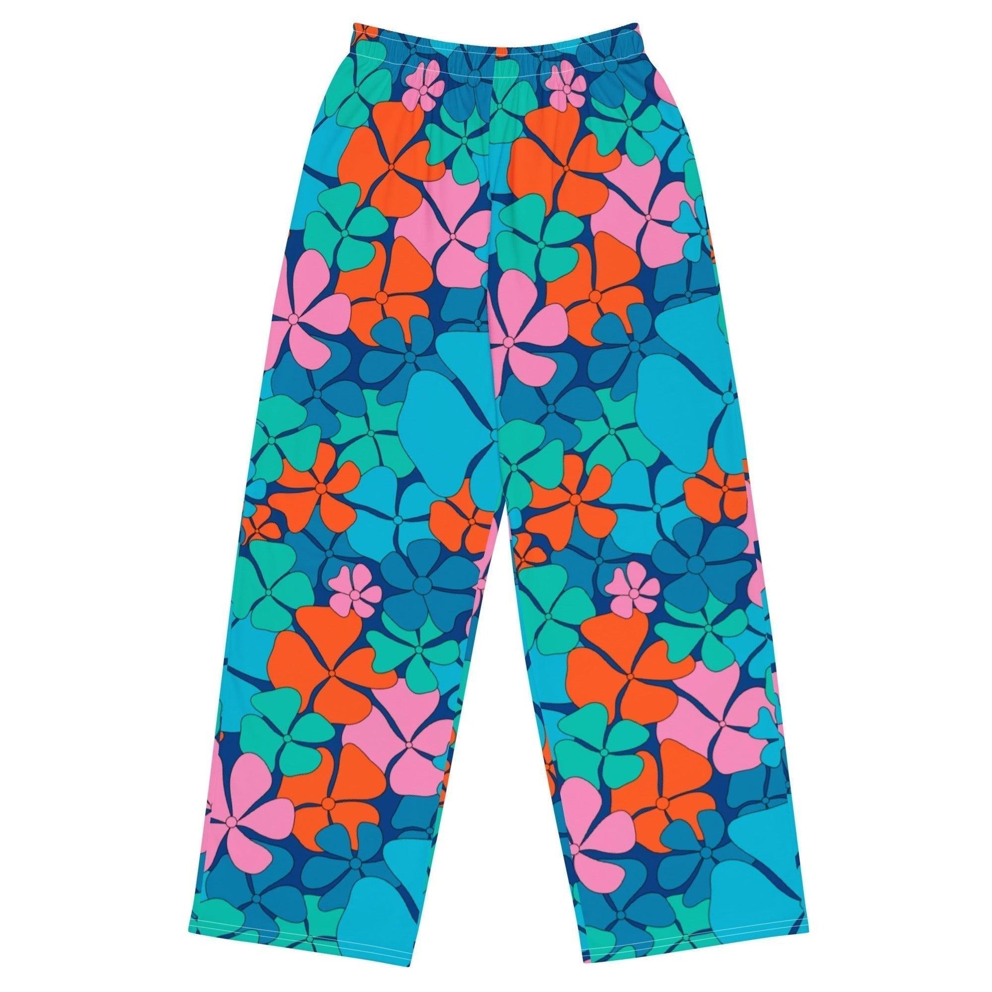 ADELIE blue orange - Pants - SHALMIAK