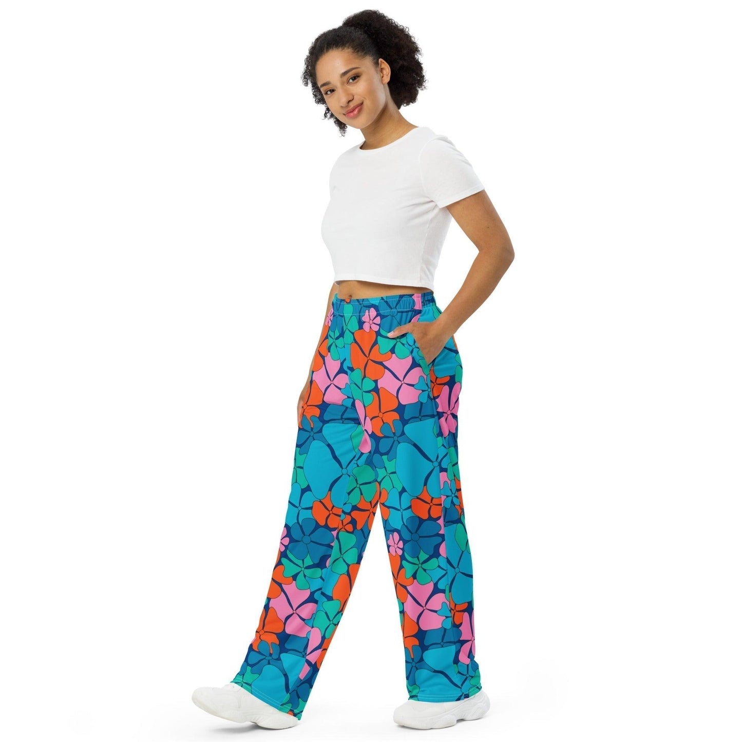 ADELIE blue orange - Pants - SHALMIAK