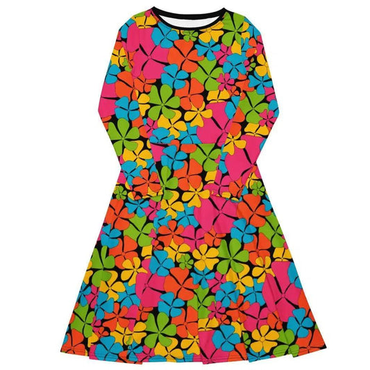 ADELIE color - Midi Dress With Pockets - SHALMIAK