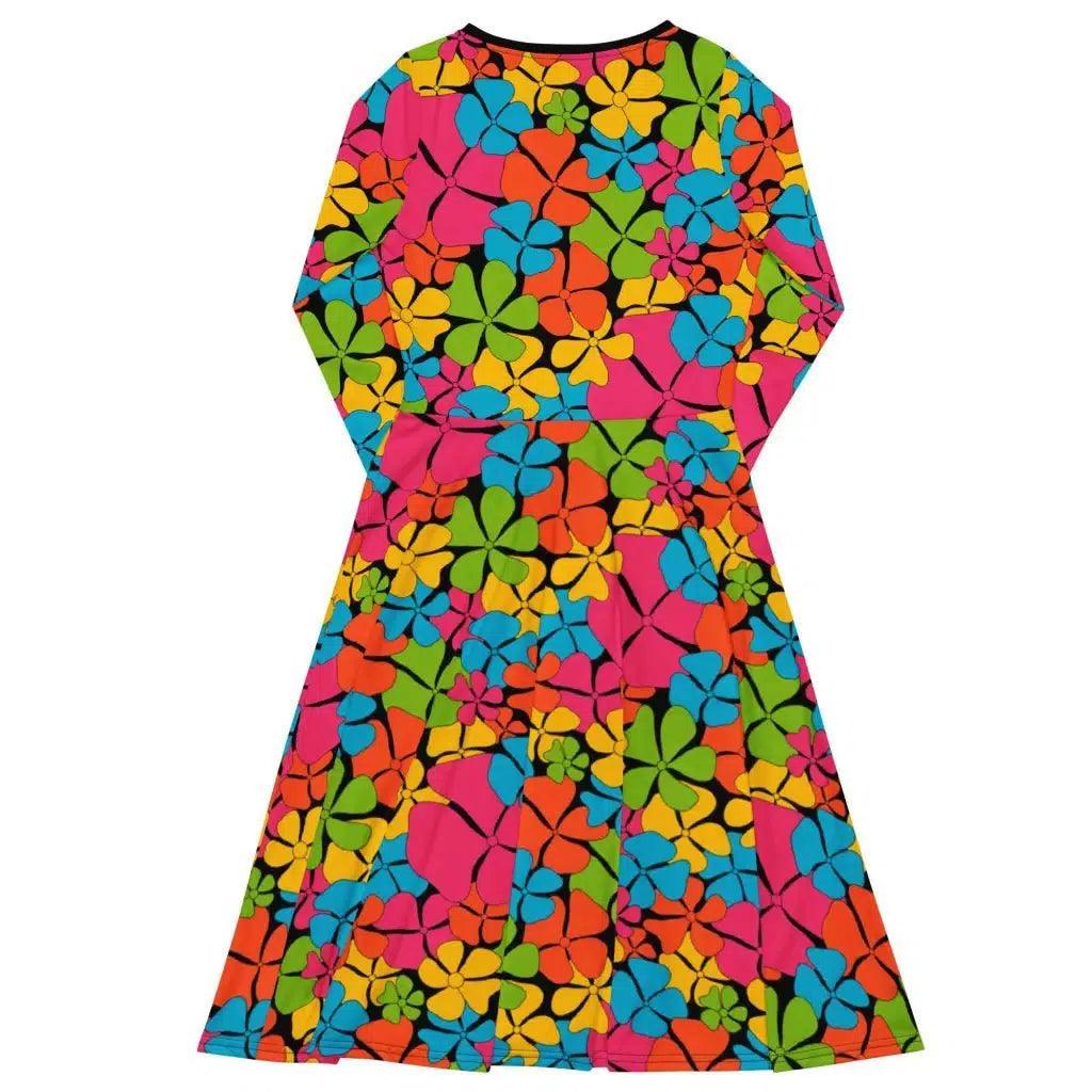 ADELIE color - Midi Dress With Pockets - SHALMIAK