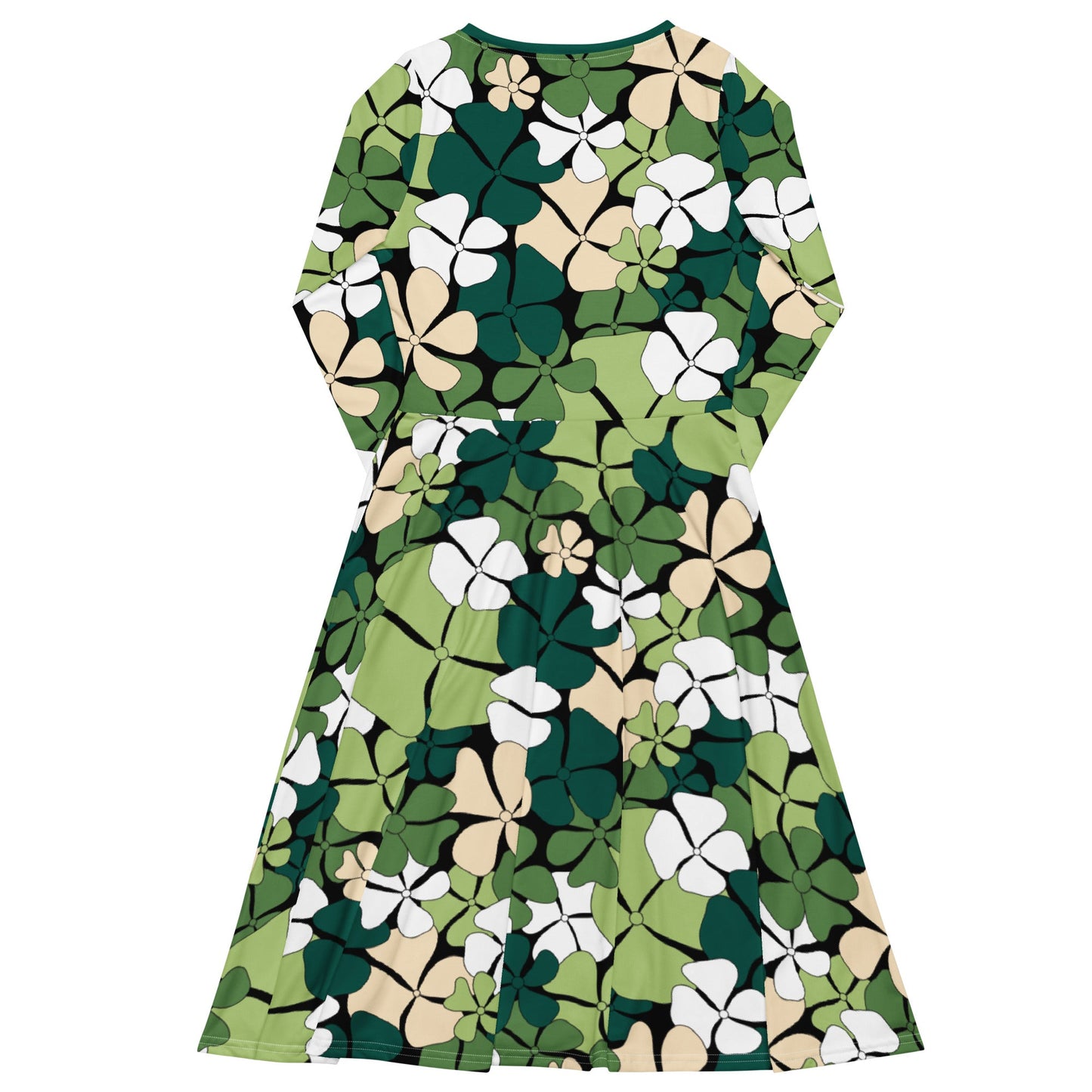 ADELIE green - Midi Dress With Pockets - SHALMIAK