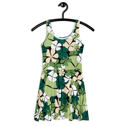 ADELIE green - Skater Dress - SHALMIAK
