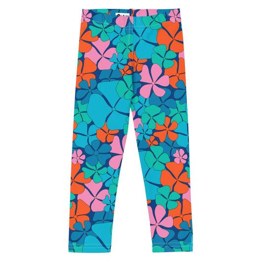 ADELIE orange blue - 2 - Kids' Leggings - SHALMIAK