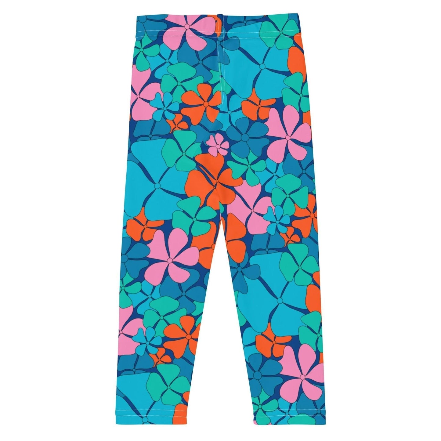ADELIE orange blue - 2 - Kids' Leggings - SHALMIAK