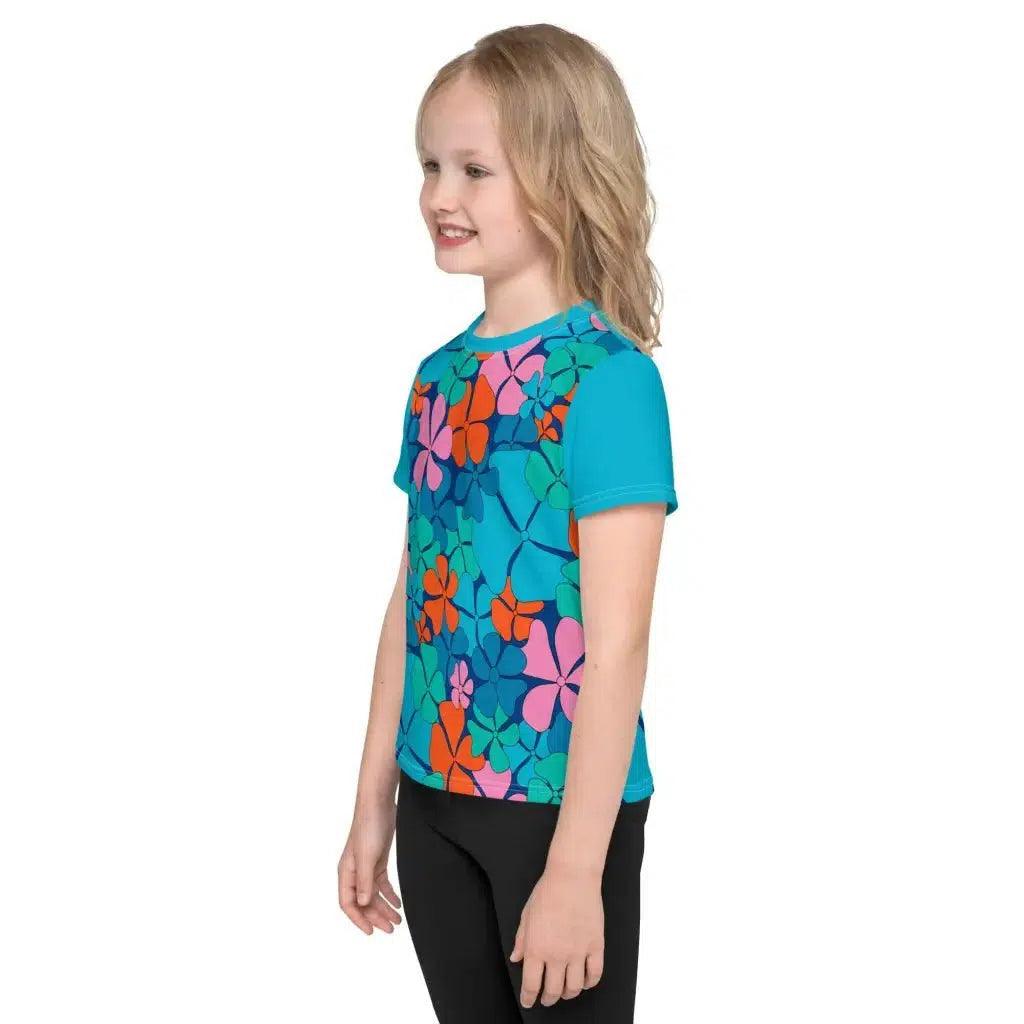 ADELIE orange blue - Kids' T-Shirt - SHALMIAK