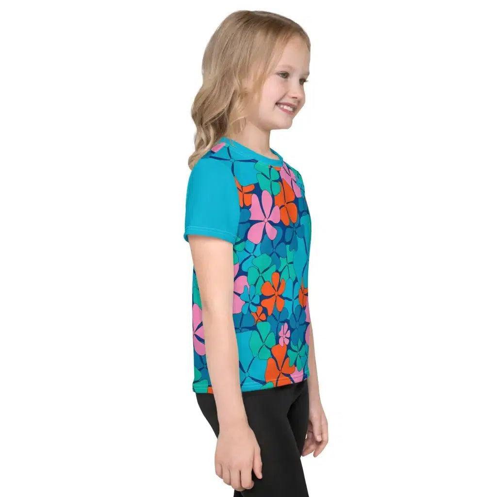 ADELIE orange blue - Kids' T-Shirt - SHALMIAK