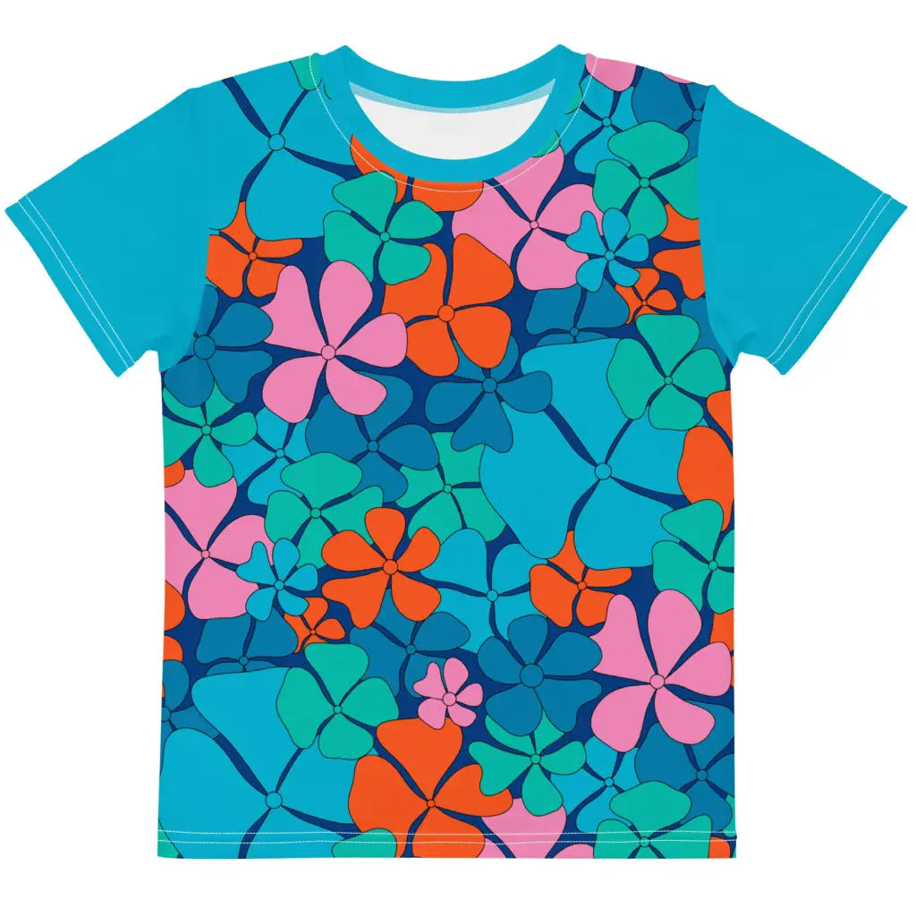 ADELIE orange blue - Kid's T-shirt