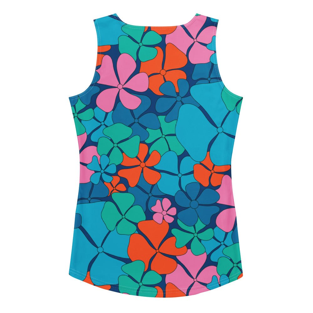 ADELIE orange blue - Tank Top - SHALMIAK