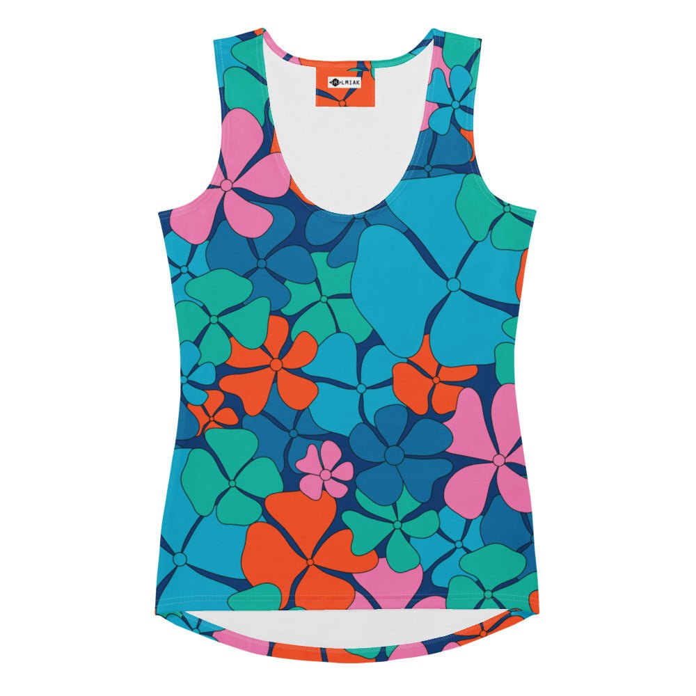ADELIE orange blue - Tank Top - SHALMIAK