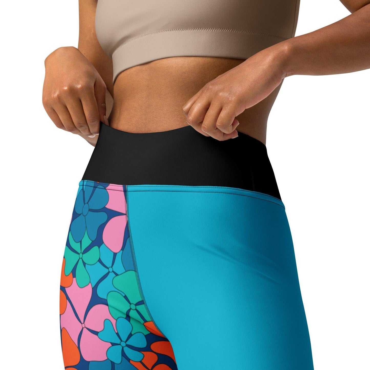 ADELIE orange blue - Yoga Leggings - SHALMIAK