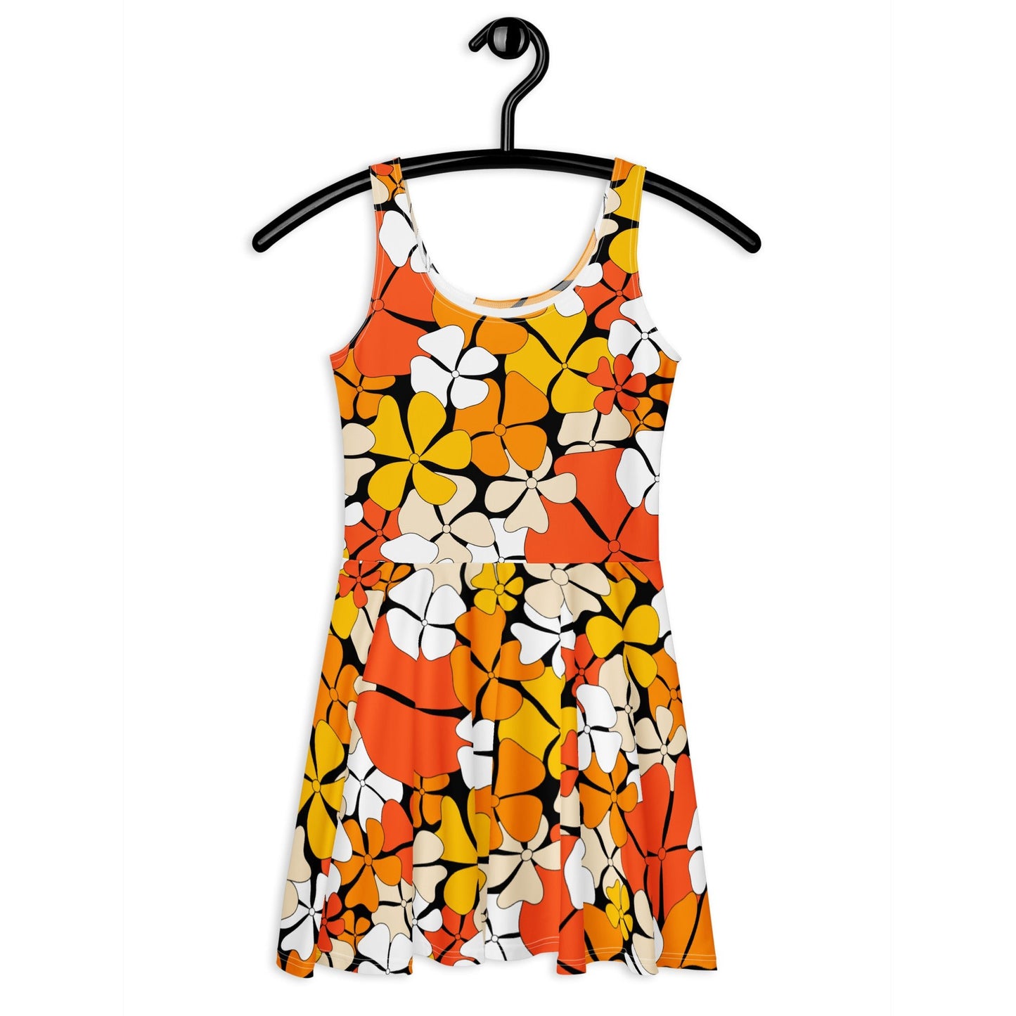 ADELIE orange - Skater Dress - SHALMIAK