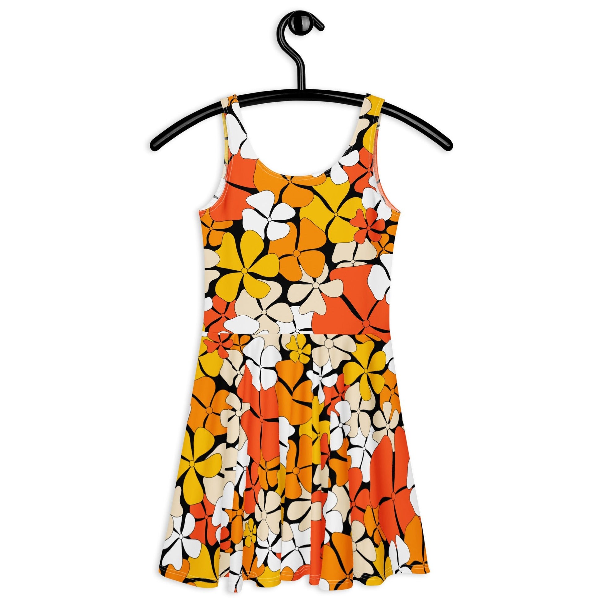 ADELIE orange - Skater Dress - SHALMIAK