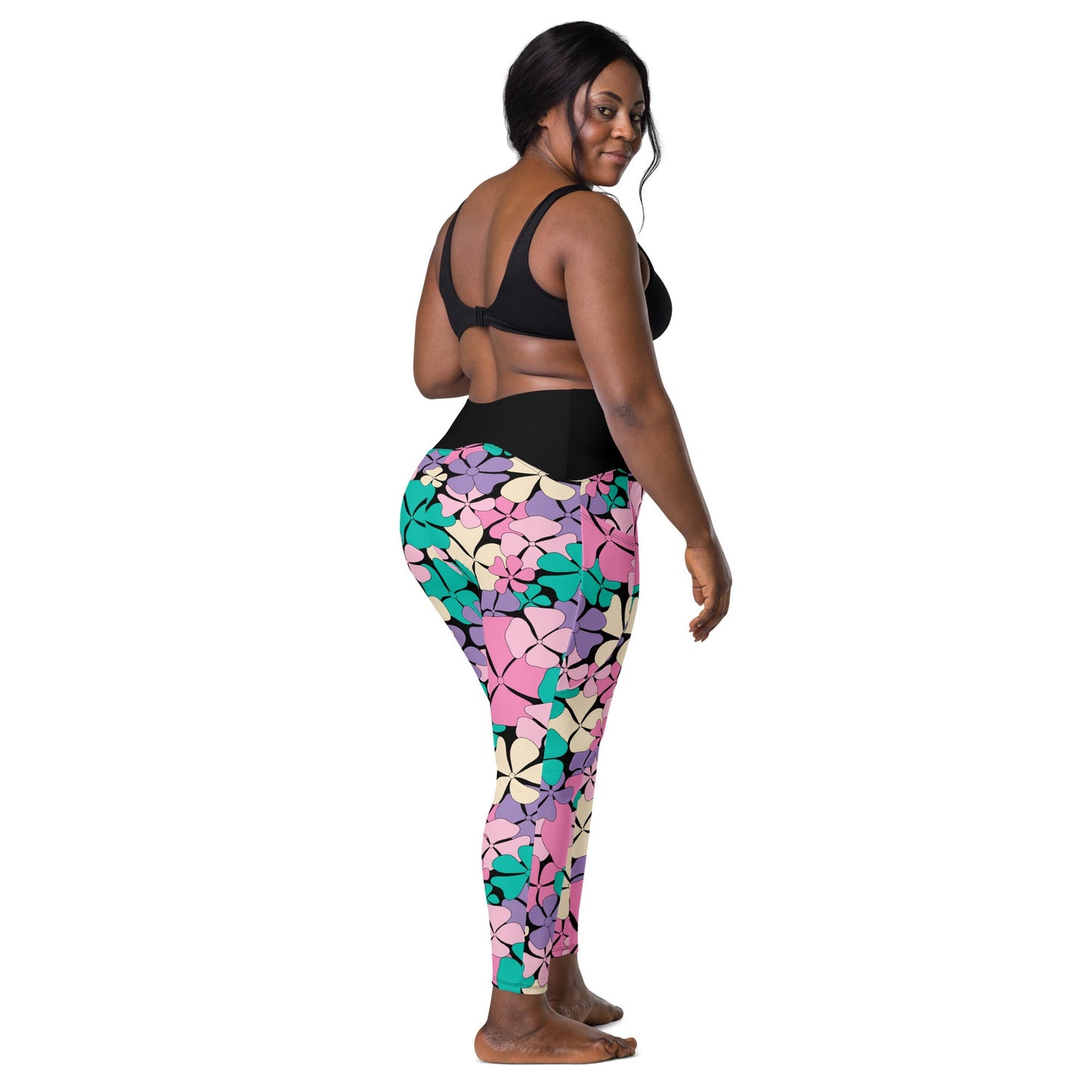 ADELIE pink mint - Leggings With Pockets - SHALMIAK