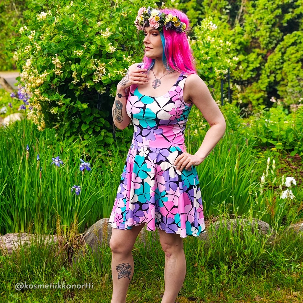 ADELIE pink mint - Skater Dress - SHALMIAK