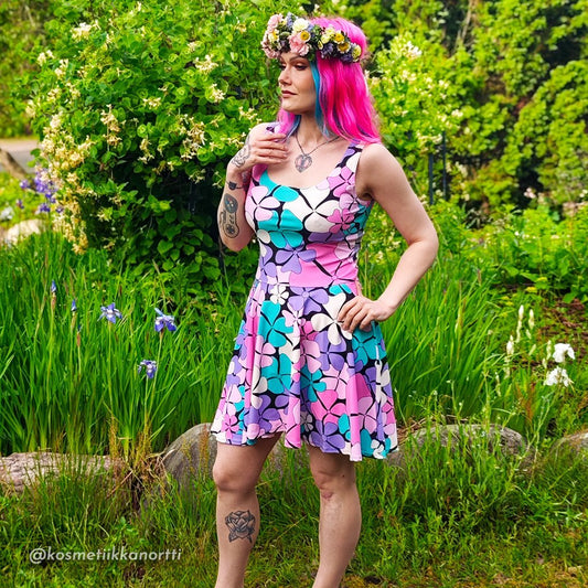 ADELIE pink mint - Skater Dress - SHALMIAK