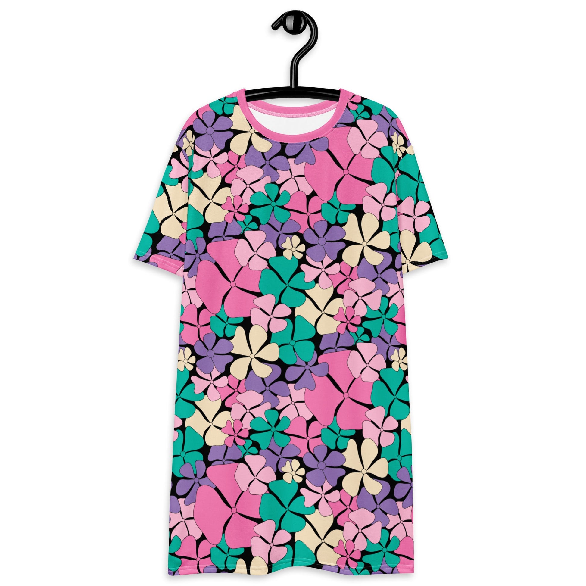 ADELIE pink mint - T-Shirt Dress - SHALMIAK