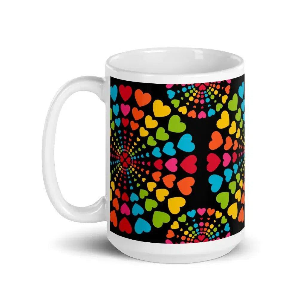 ALL HEARTS MATTER black - Ceramic Mug - SHALMIAK