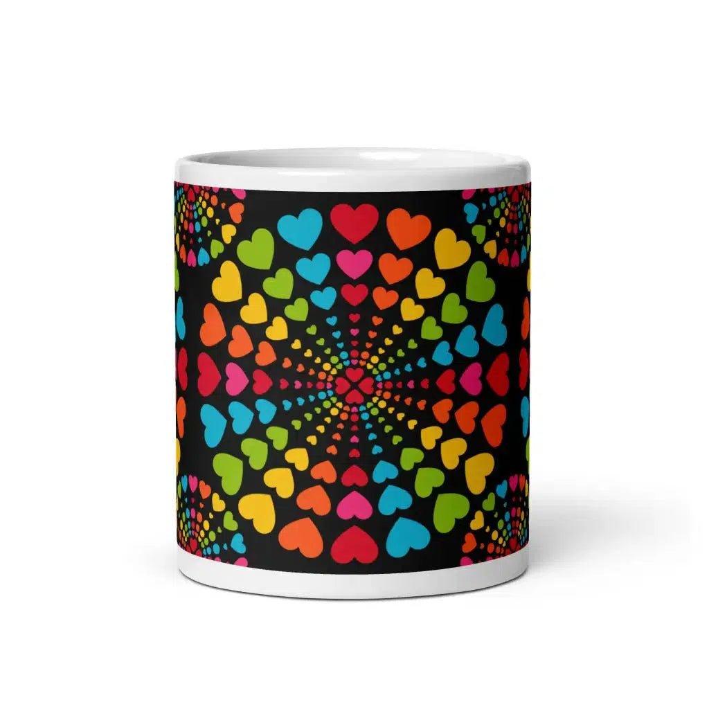 ALL HEARTS MATTER black - Ceramic Mug - SHALMIAK