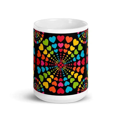 ALL HEARTS MATTER black - Ceramic Mug - SHALMIAK