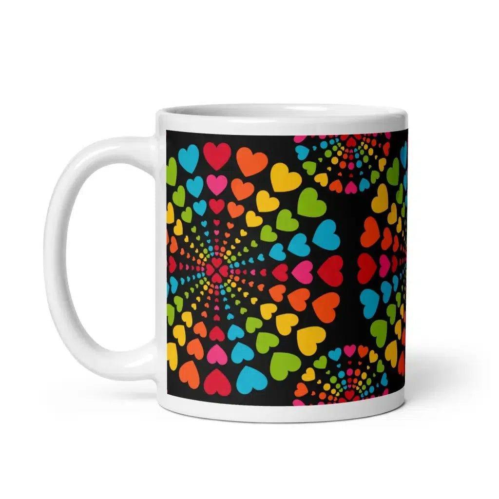 ALL HEARTS MATTER black - Ceramic Mug - SHALMIAK