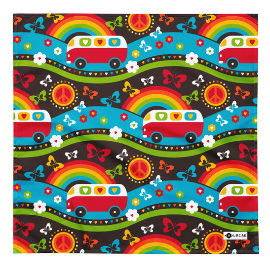 Bandana - HIPPIE DAY rainbow
