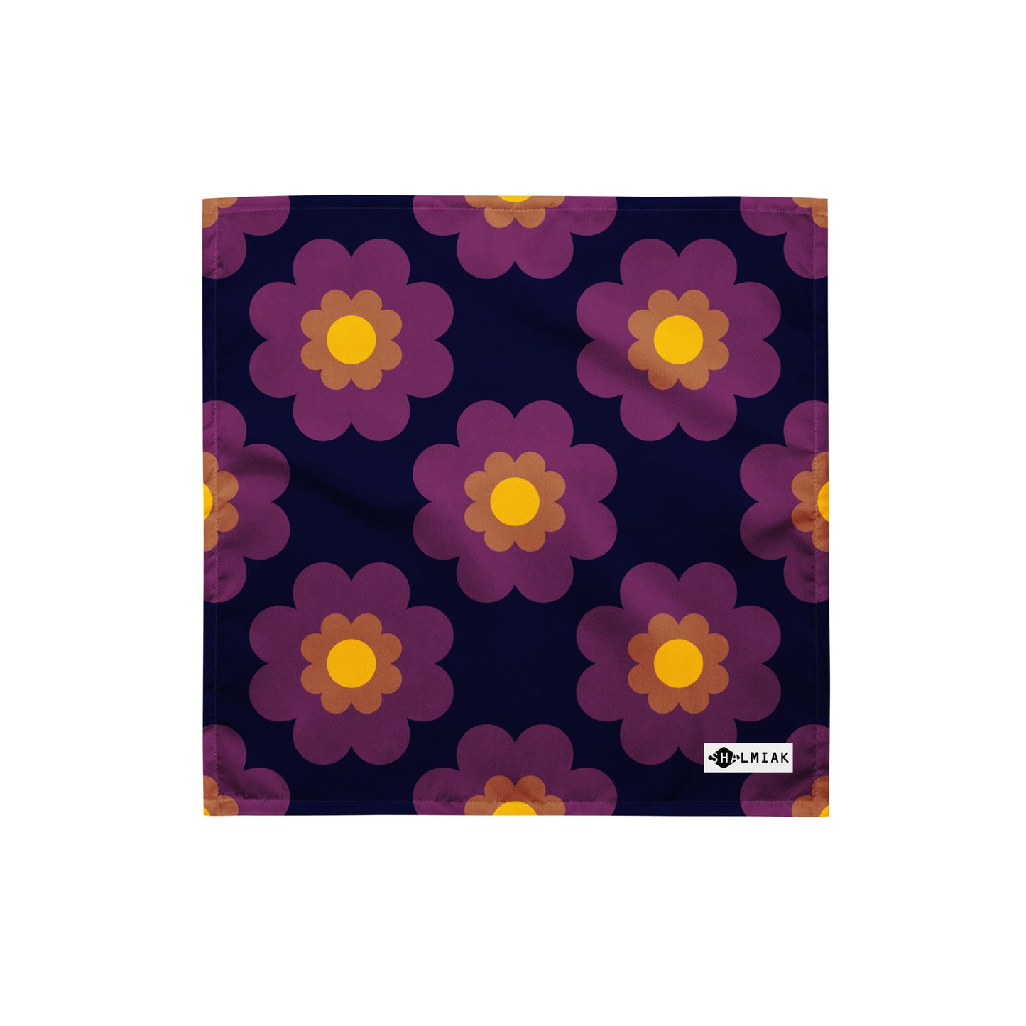 Bandana - FANCY BLOOM plum