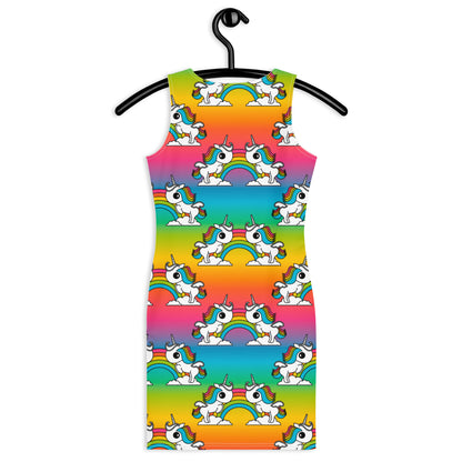 UNIQUE rainbow - Fitted Dress