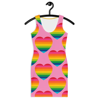 ELLIE LOVE rainbow pink - Fitted Dress