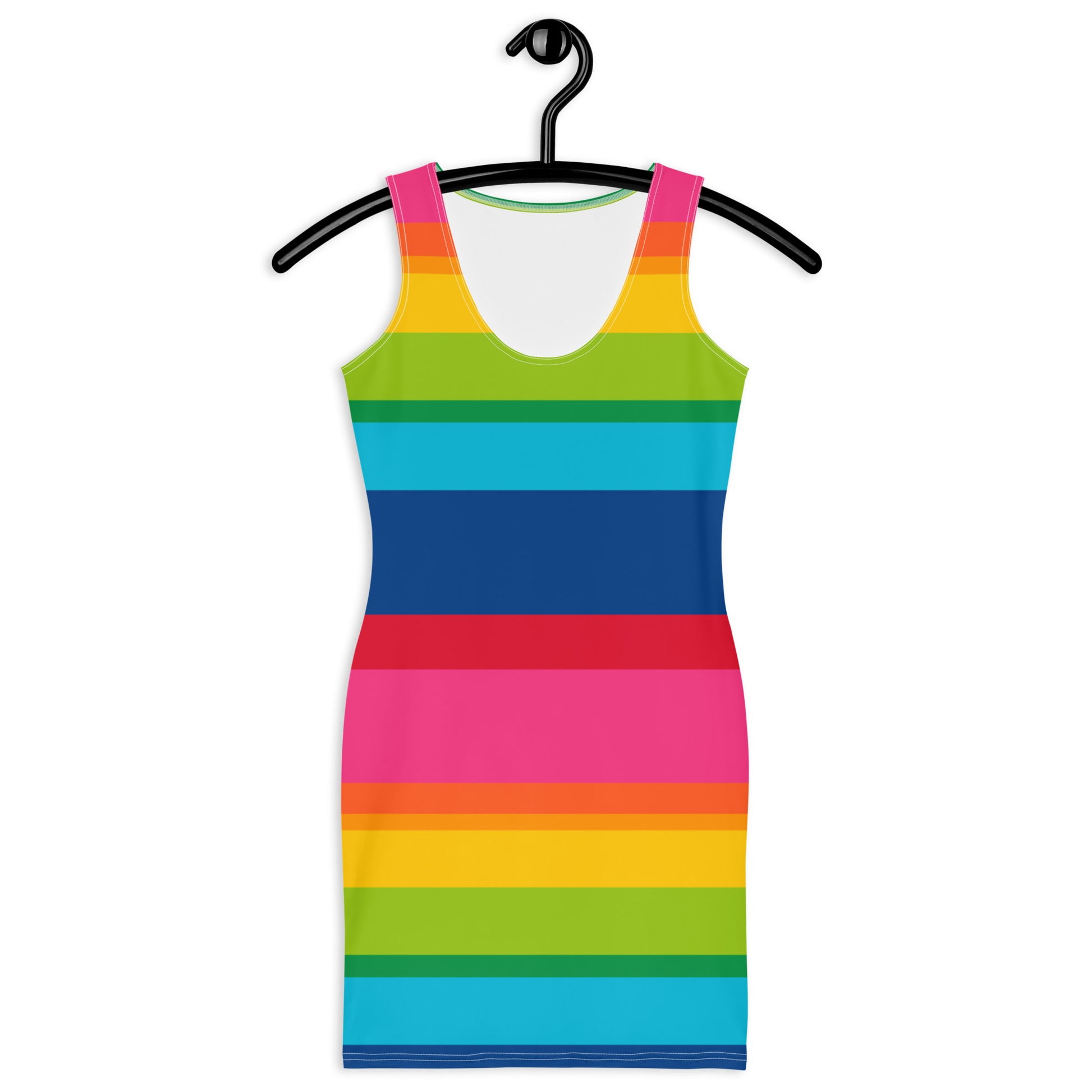 ELLIE rainbow stripe - Fitted Dress