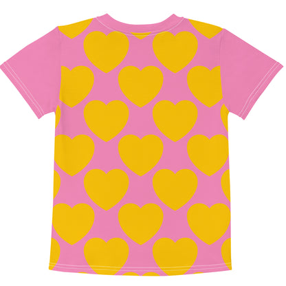 ELLIE LOVE yellow pink - Kid's T-shirt