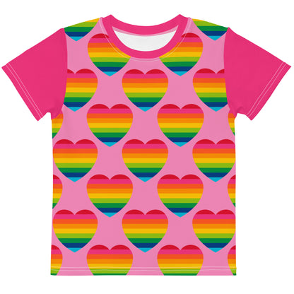 ELLIE LOVE rainbow pink - Kid's T-shirt