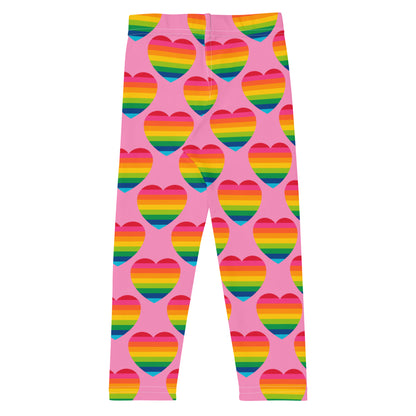 ELLIE LOVE rainbow pink -2- Lasten leggingsit