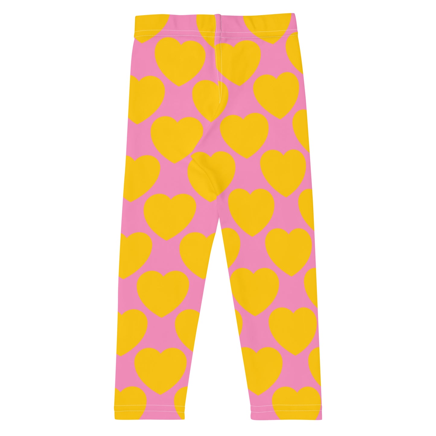 ELLIE LOVE yellow pink -2- Kid's Leggings - SHALMIAK