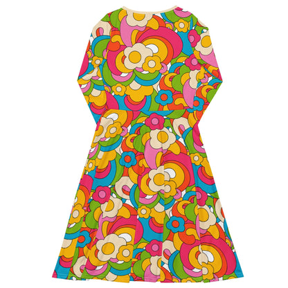 FLORENCE happy - Midi dress with long sleeves and handy pockets