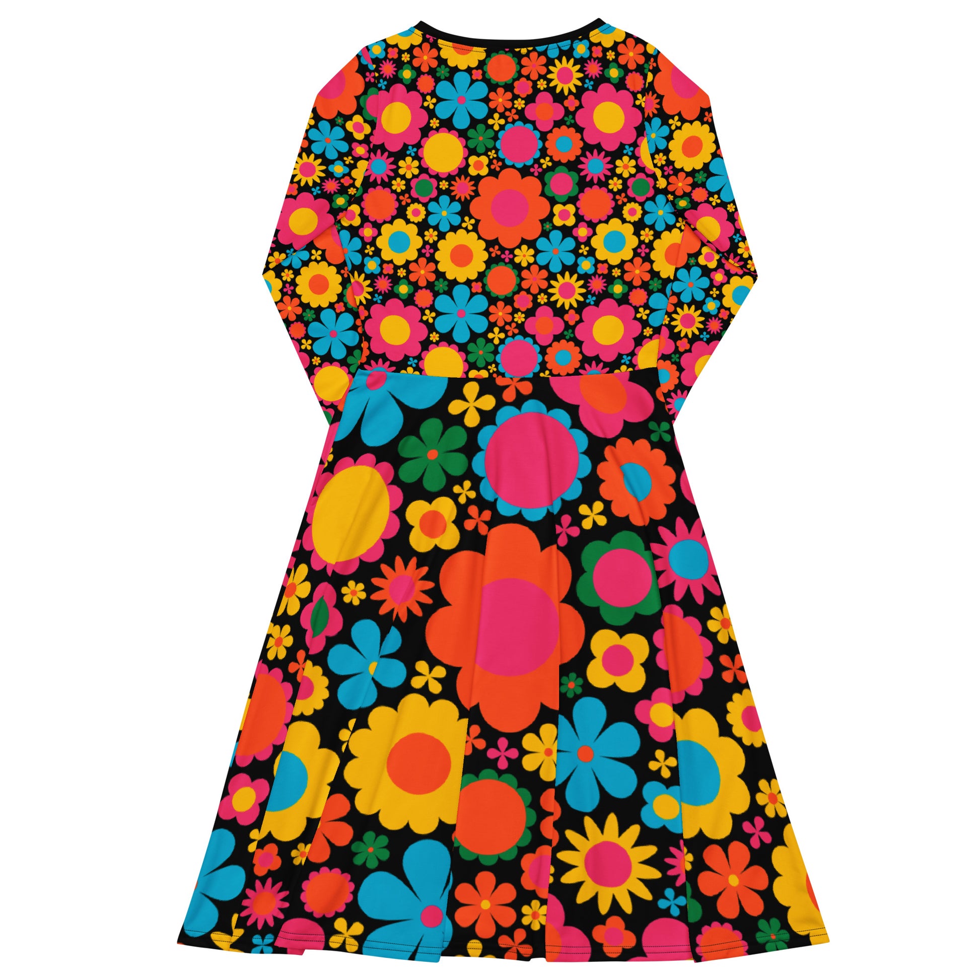 BLOOMPOP happy - Midi dress with long sleeves and handy pockets