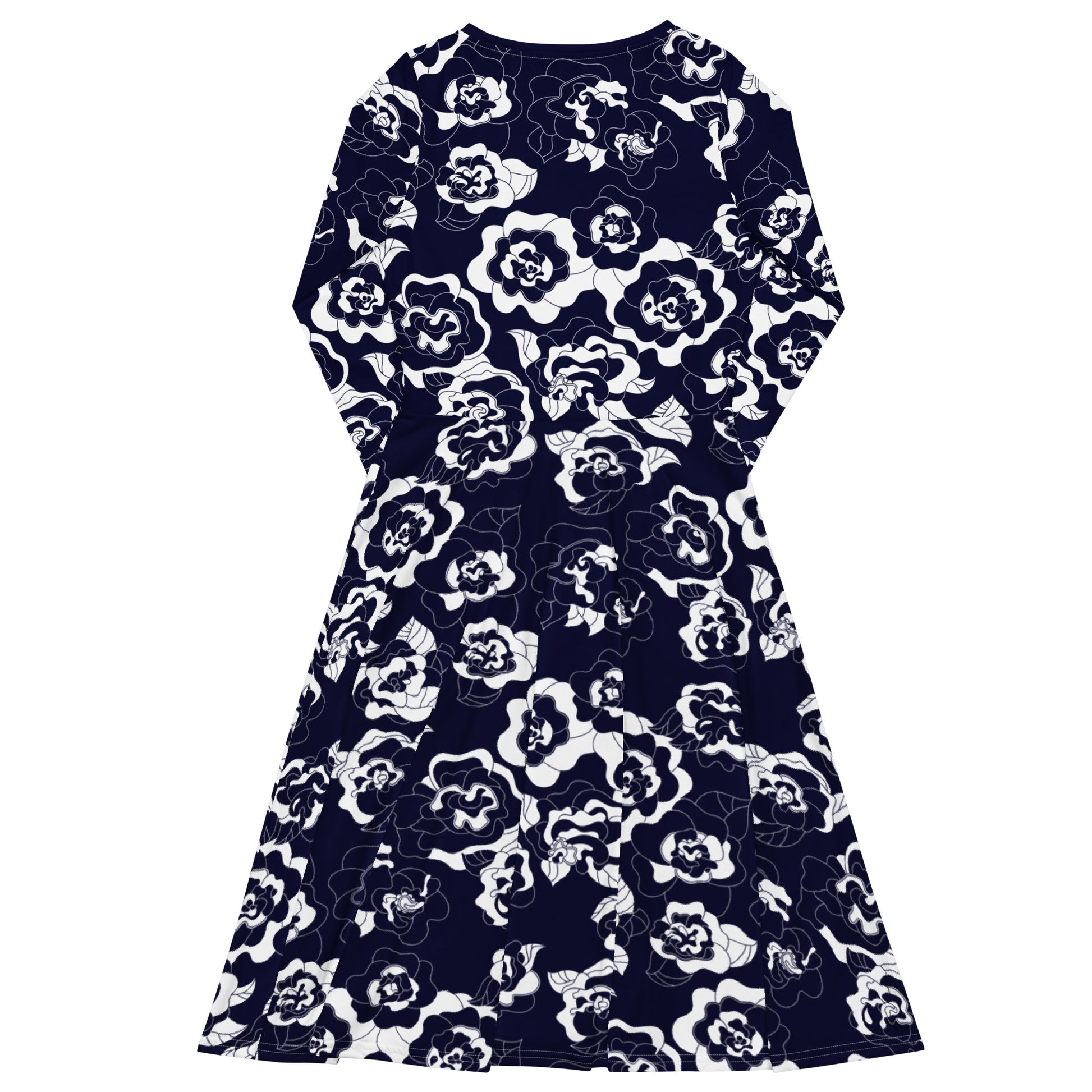 SERENITY navy - Midi Dress With Pockets