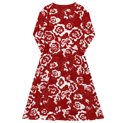 SERENITY scarlet - Midi Dress With Pockets
